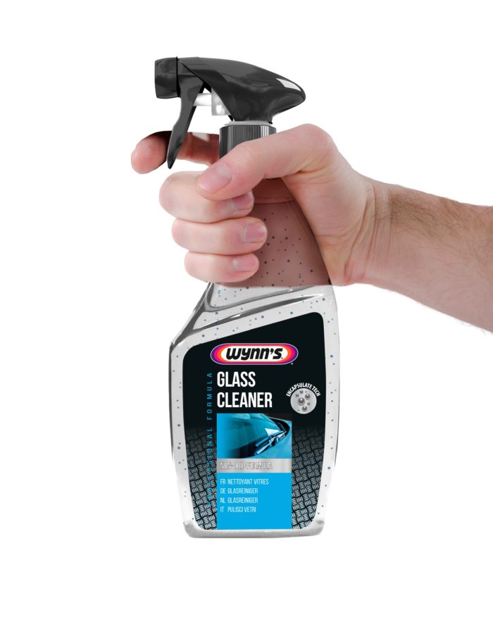 glass cleaner hand