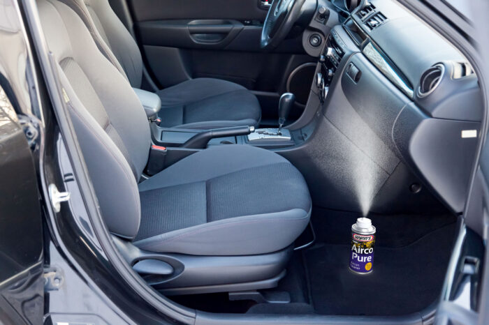 The airco pure bottle being used