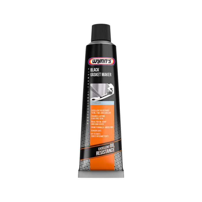 A tube of black gasket maker